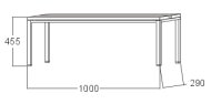 Šatňová lavica A6280 - šírka 1000 mm - 2