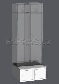 Šatňový podstavec LBX 42A - 800 mm - 2