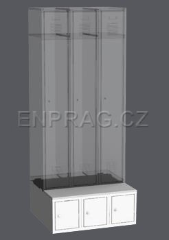 Šatňový podstavec LBX 33A - 900 mm - 2
