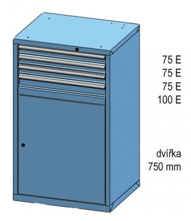 Zásuvková skrinka ZD 120-1 - 2