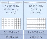 Delič priečny ore výkresové skrine CP - 2