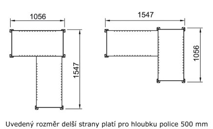 Rohový regál Clip pozinok 97937 - 2