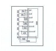 Stromčekový regál obojstranný typ 97850 - 2