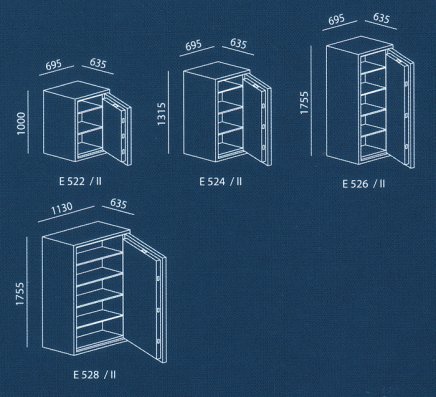 Pancierový trezor Royal  E 528 S - 3