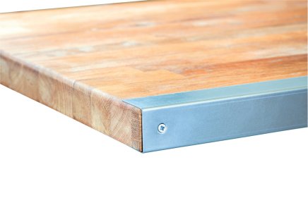 Dosky s oplechovanou pr. hranou, rozmery 1500 / 2000 x 750 mm - 1