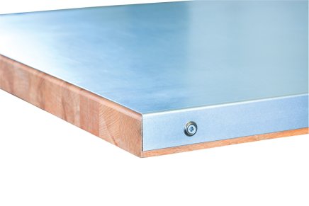 Oplechované pracovné dosky, rozmery 1500 / 2000 x 750 mm - 1
