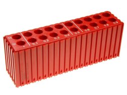 Plastový box pre ukladanie vrtákov D12-D13,9