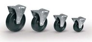 Koleso polypropylén, priemer 125 mm, otočné s brzdou - 3