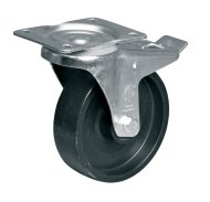 Koleso polypropylén, priemer 160 mm, otočné s brzdou - 1