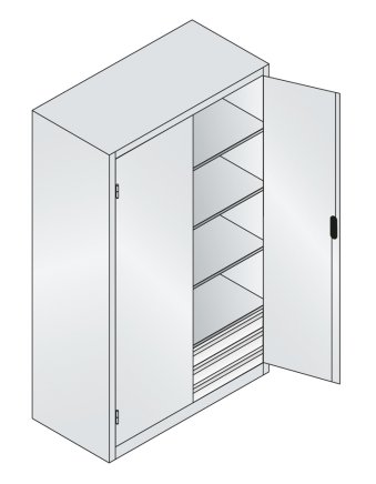 Dielenská skrinka CP 8932-503 - 6