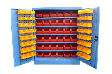 Dielenská skriňa Kovos s plastovými boxami SPZ_12_0002_C_VAR_2 - 1