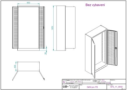 Dielenská skriňa Kovos SPZ_11_0002_C - 2