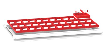 Plastové delenie zásuviek ZC 54 x 27D - 1