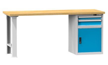 Dielenské stoly série D, šírka 2500, hĺbka 700 alebo 800, výška 880 alebo 890 mm (6 modelov) - 1