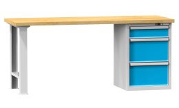Dielenské stoly série E, šírka 2500, hĺbka 700 alebo 800, výška 880 alebo 890 mm (6 modelov)