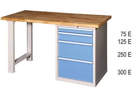 Dielenské stoly série F, šírka 1500, hĺbka 700 alebo 800, výška 880 alebo 890 mm (6 modelov) - 3