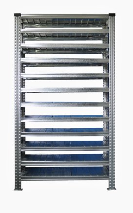 Bezskrutkový policový regál 1972 x 1124 x 610 mm - 1