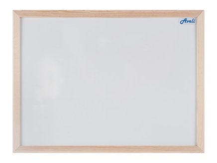 Jednodielna magnetická tabuľa, drevený rám 90 x 120 cm - 1