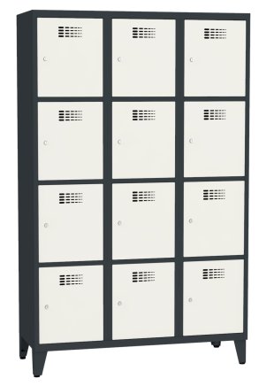 Šatňová skriňa kovová Sus 434 W šírka 1200 mm - 7