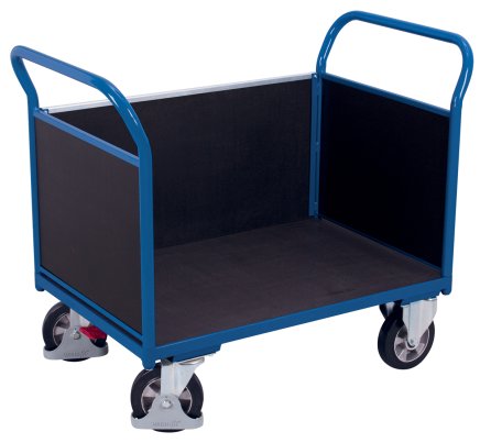 Plošinový vozík s tromi bočnicami s nosnosťou 1000 kg sw-700.322 (4 modely) - 1