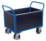 Plošinový vozík so štyrmi bočnicami s nosnosťou 1000 kg sw-700.465 (4 modely) - 2