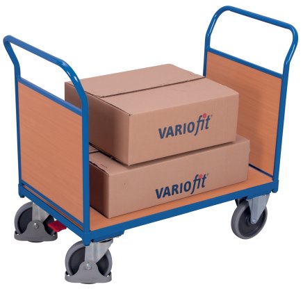 Plošinový vozík s dvoma drevenými výplňami sw-500.202, sw-600.222, sw-700.202, sw-800.202 (4 modely) - 2