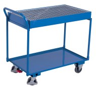 Priemyselný vozík so záchytnou mriežkovanou vaňou sw-600.505 - 1