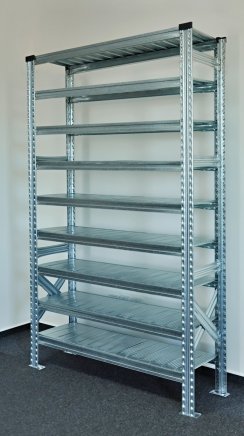 Bezskrutkový policový regál 1972 x 1124 x 410 mm - 3