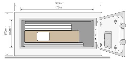 Nábytkový trezor Yale High Security Laptop YLEB/200/EB1 - 6