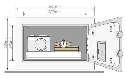 Nábytkový trezor Yale Maximum Security Laptop YLEM/200/EG1 - 6