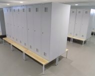 Šatňová skriňa kovová Sum 430 W s lavicou P431 W - 2