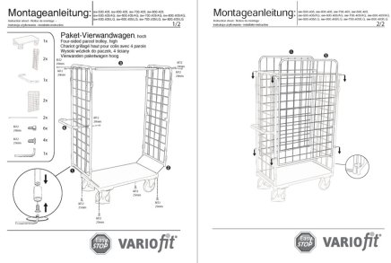 Balíkový vozík štvorstenný sw-500.405 (4 modely) - 3