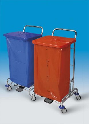 Vozík na triedenie odpadu a bielizne PEDALBAG II bez vaku - 1