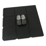 Gumová modulárny protiúnavová rohož Diamond Plate Tile - 2