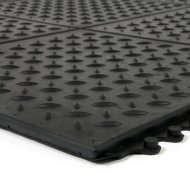Gumová modulárny protiúnavová rohož Diamond Plate Tile - 4