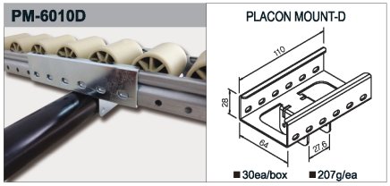 Úchyt valčekové trate typ PM-6010D - 1