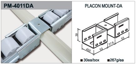 Úchyt valčekové trate typ PM-4011DA - 1
