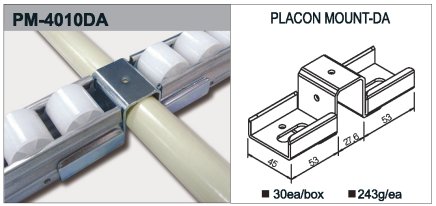 Úchyt valčekové trate typ PM-4010DA - 1