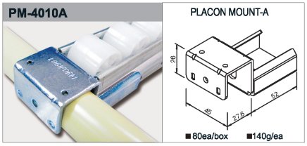 Úchyt valčekové trate typ PM-4010 - 1