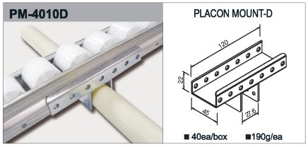 Úchyt valčekové trate typ PM-4010D - 1
