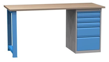 Dielenský stôl s podstavným kontajnerom SD41732 1700 mm - 1