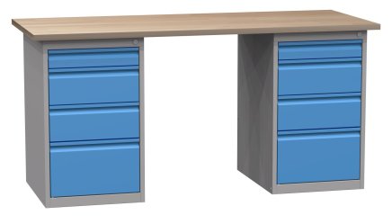 Dielenský stôl s podstavným kontajnerom SD41734 1700 mm - 1