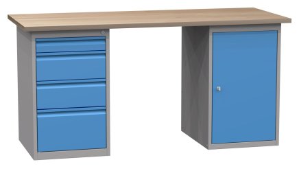 Dielenský stôl s podstavným kontajnerom SD41735 1700 mm - 1
