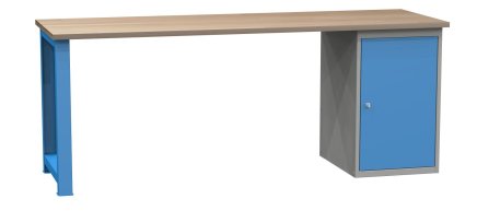 Dielenský stôl s podstavným kontajnerom 2100 mm - 1