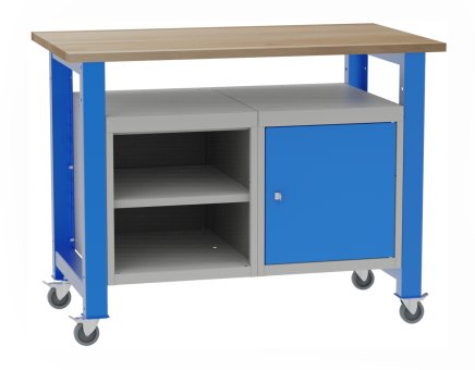 Mobilný dielenský stôl s vloženými kontajnery SD41212K - 1