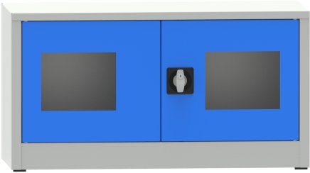 Spisová skriňa kovová s presklenými dverami plexisklom C2971H2 - 1