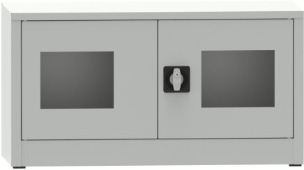 Spisová skriňa kovová s presklenými dverami plexisklom C2971H2 - 2