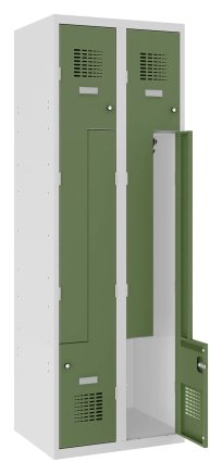 Šatňová skriňa kovová Sul 32 W šírka 600 mm - 3