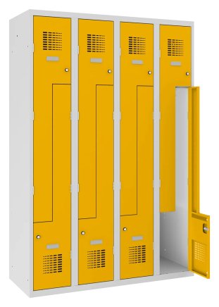 Šatňová skriňa kovová Sul 34 W šírka 1200 mm - 5