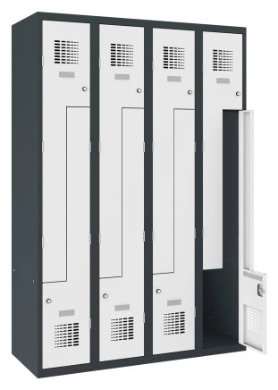 Šatňová skriňa kovová Sul 34 W šírka 1200 mm - 1